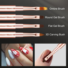 Shine Chance liner brushes sizes 5 25 mm for fine lines and detailing