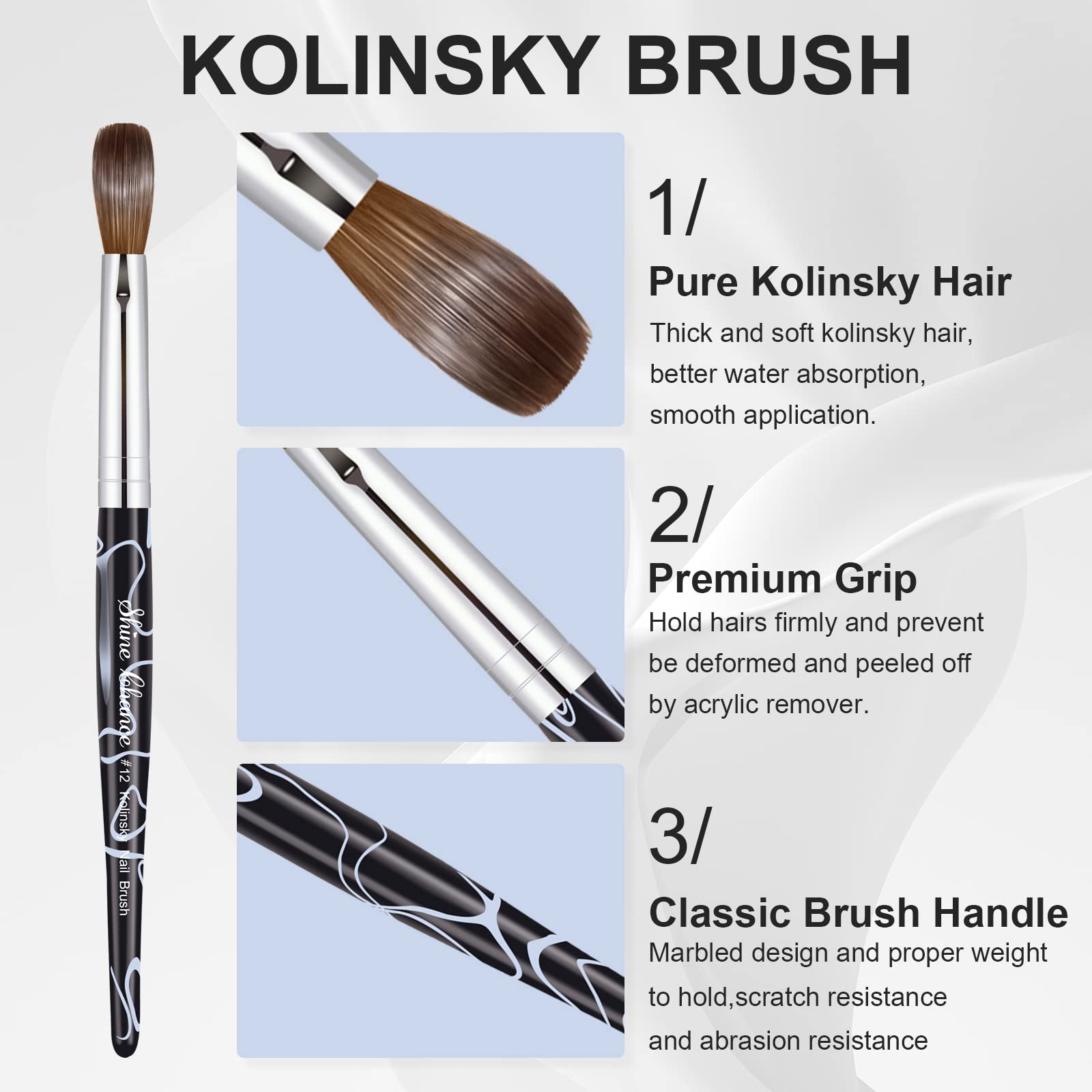 Shine Chance storage box and travel tube protect the brush.
