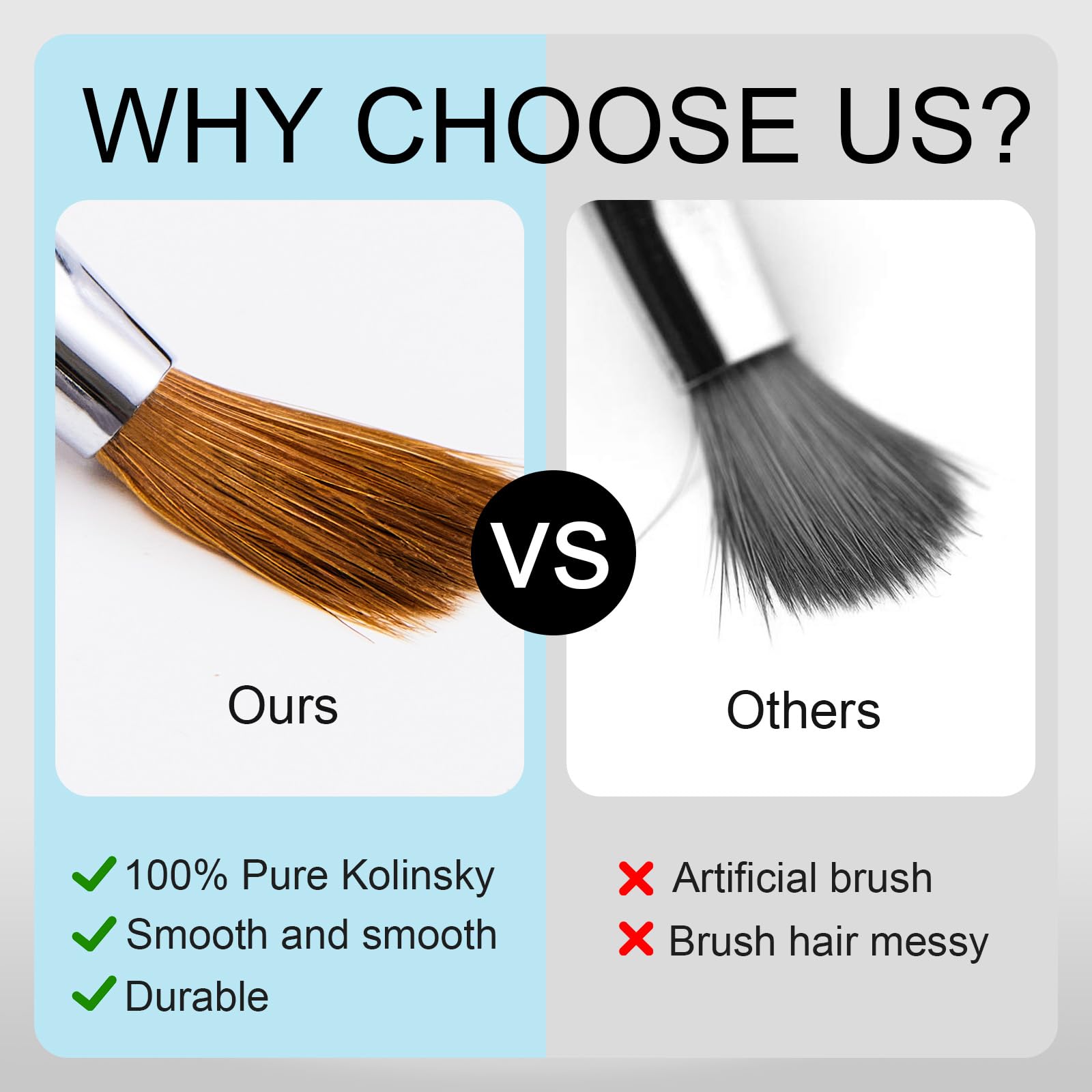Shine Chance aluminum handle nail brush with durable ferrule for longevity.