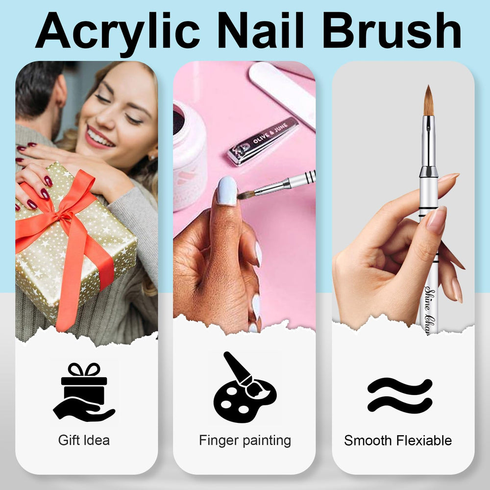 Shine Chance silver ferrule brush designed for long-lasting use.