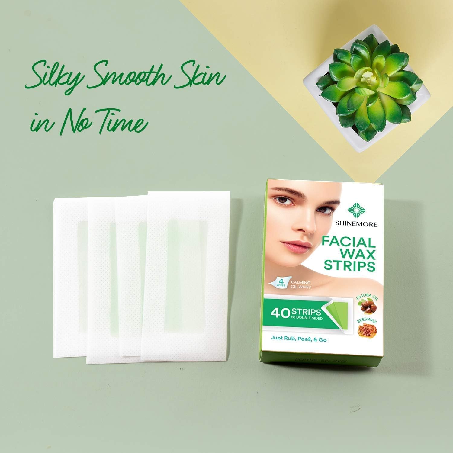 ShineMore at-home waxing kit layout highlights easy, private hair removal.