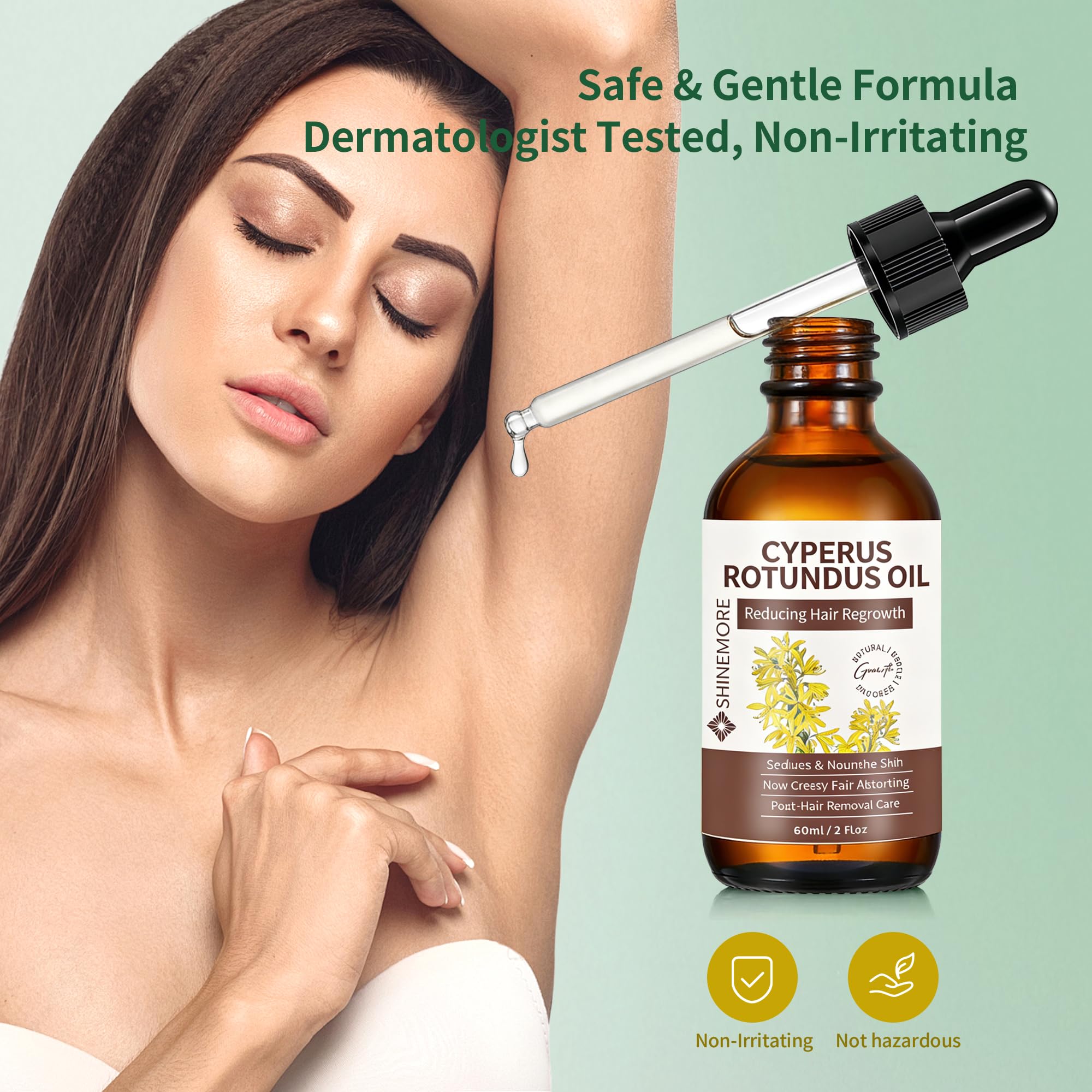 ShineMore bikini-line care image showing targeted smoothing and care.