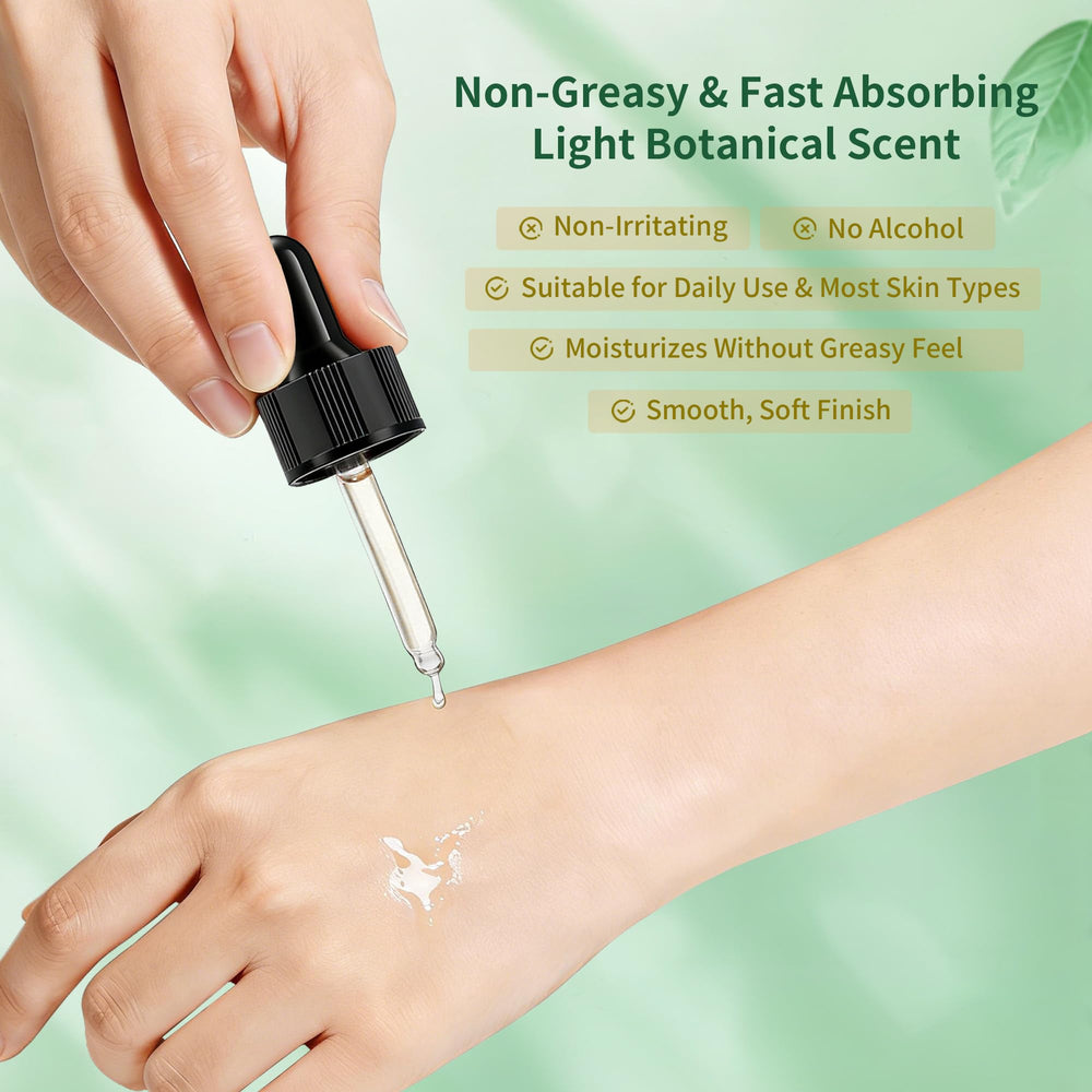 ShineMore leg-area application illustrating targeted, fast-absorbing hydration.