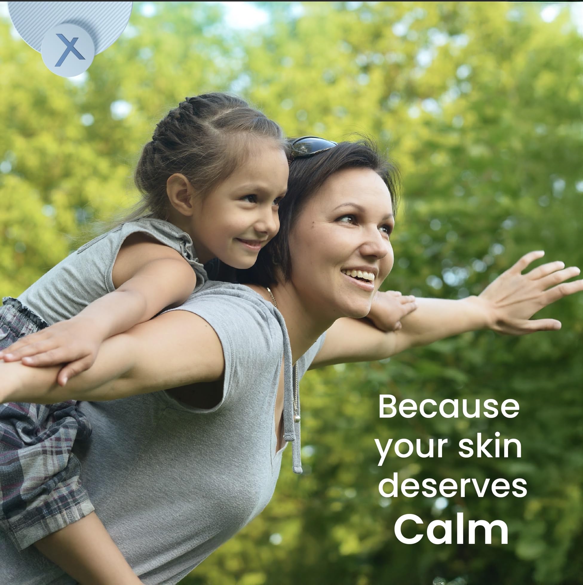 ShingleX dry skin relief close-up highlights calm, non-greasy nourishment.