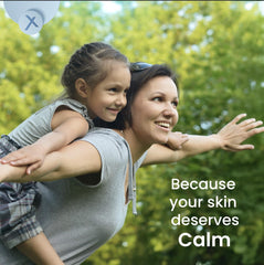 ShingleX dry skin relief close-up highlights calm, non-greasy nourishment.