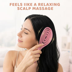 SHINLEA Detangle Brush pink vented design speeds drying and reduces heat exposure