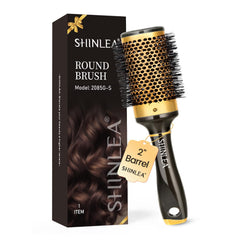 SHINLEA large round brush with a 2-inch barrel for quick blowouts