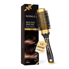 SHINLEA small round brush with 1.3-inch barrel enables quick volume during blow-drying.
