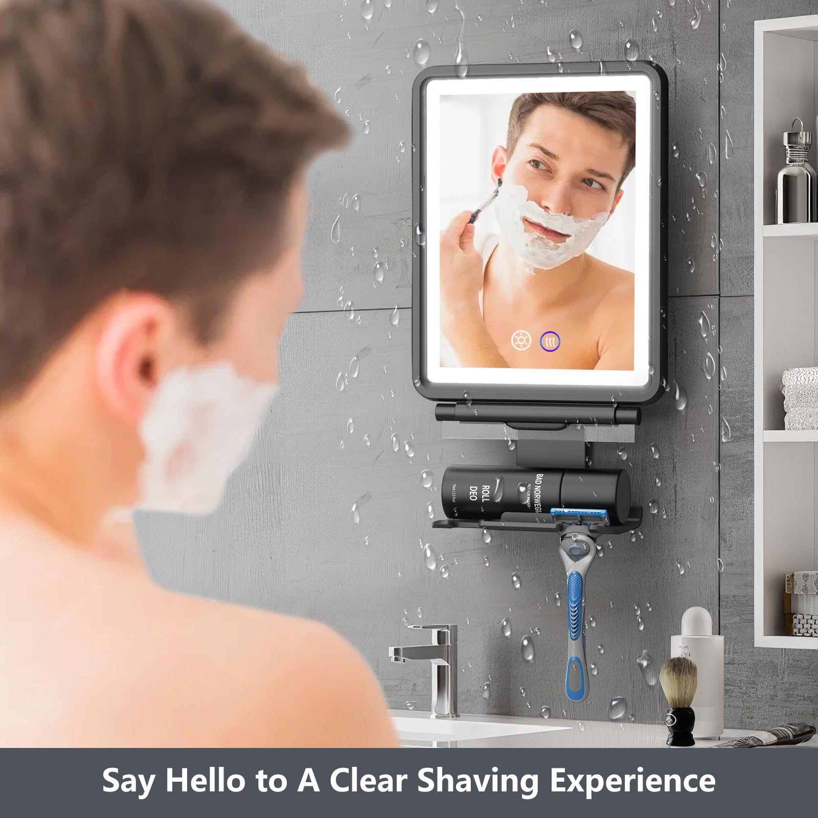 Shinowa mirror surface and frame delivers ample grooming view