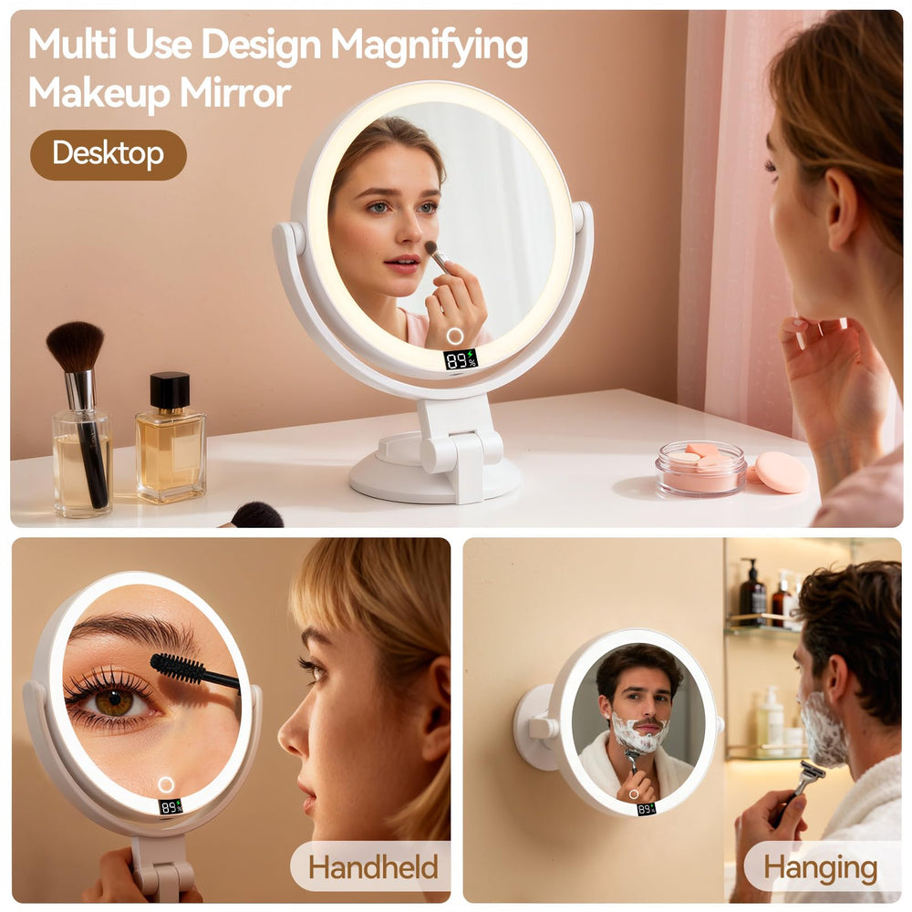 Shinowa travel-friendly mirror with detachable mount fits compact spaces
