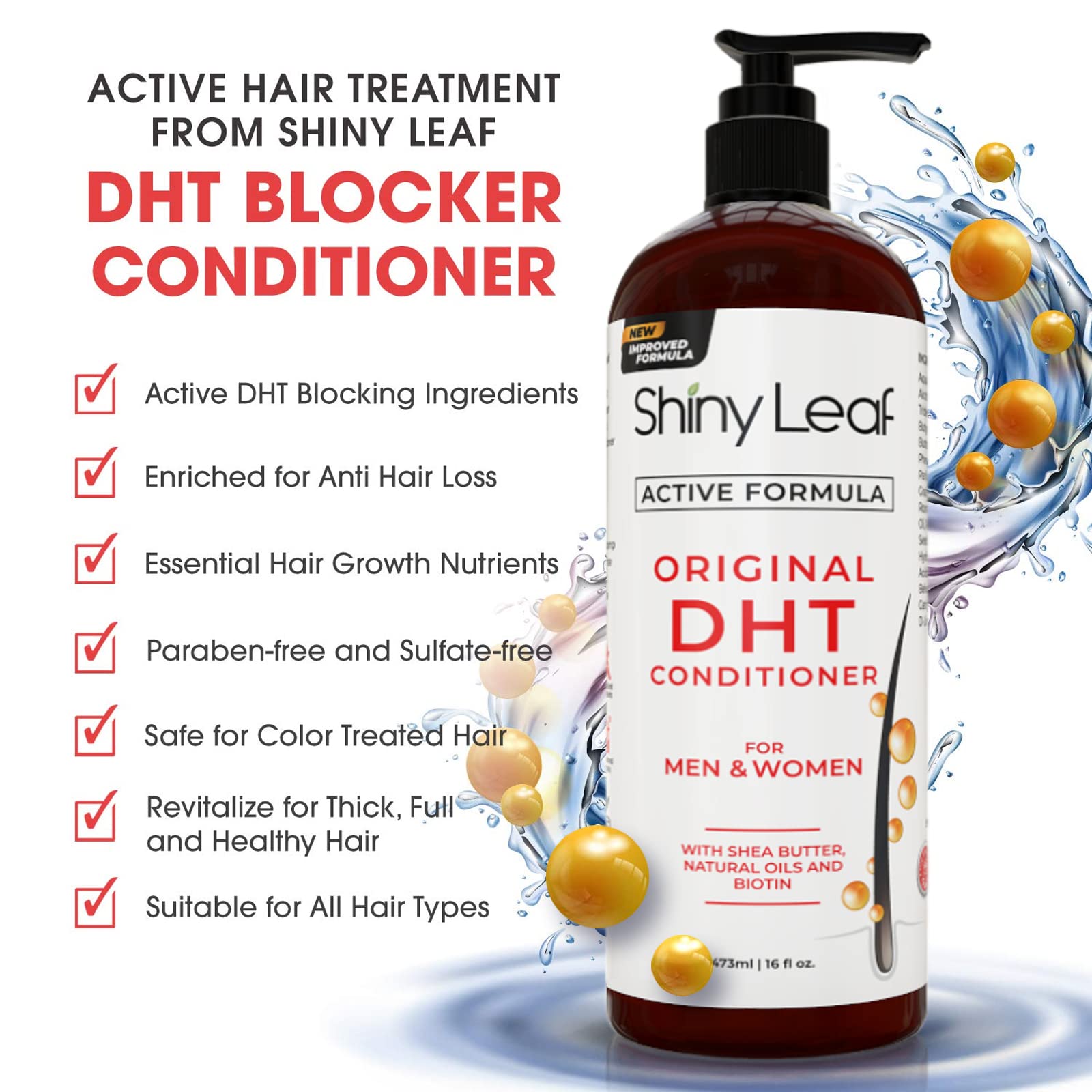 Shiny Leaf DHT Blocker ingredients rosemary oil closeup