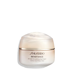 Shiseido Benefiance eye cream packshot showing the 15 mL bottle for daily care
