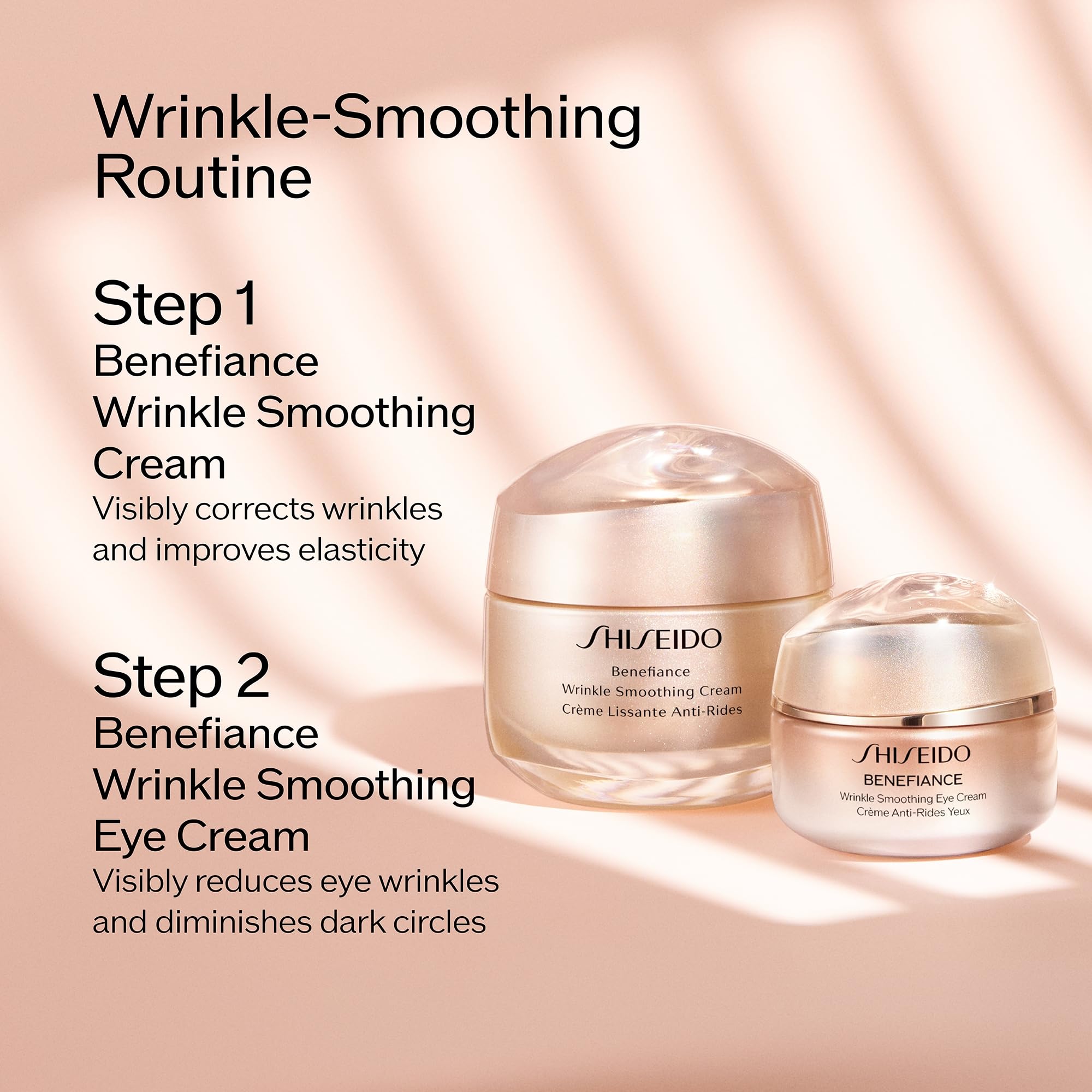 Under-eye puffiness focus around the eye area with Benefiance cream