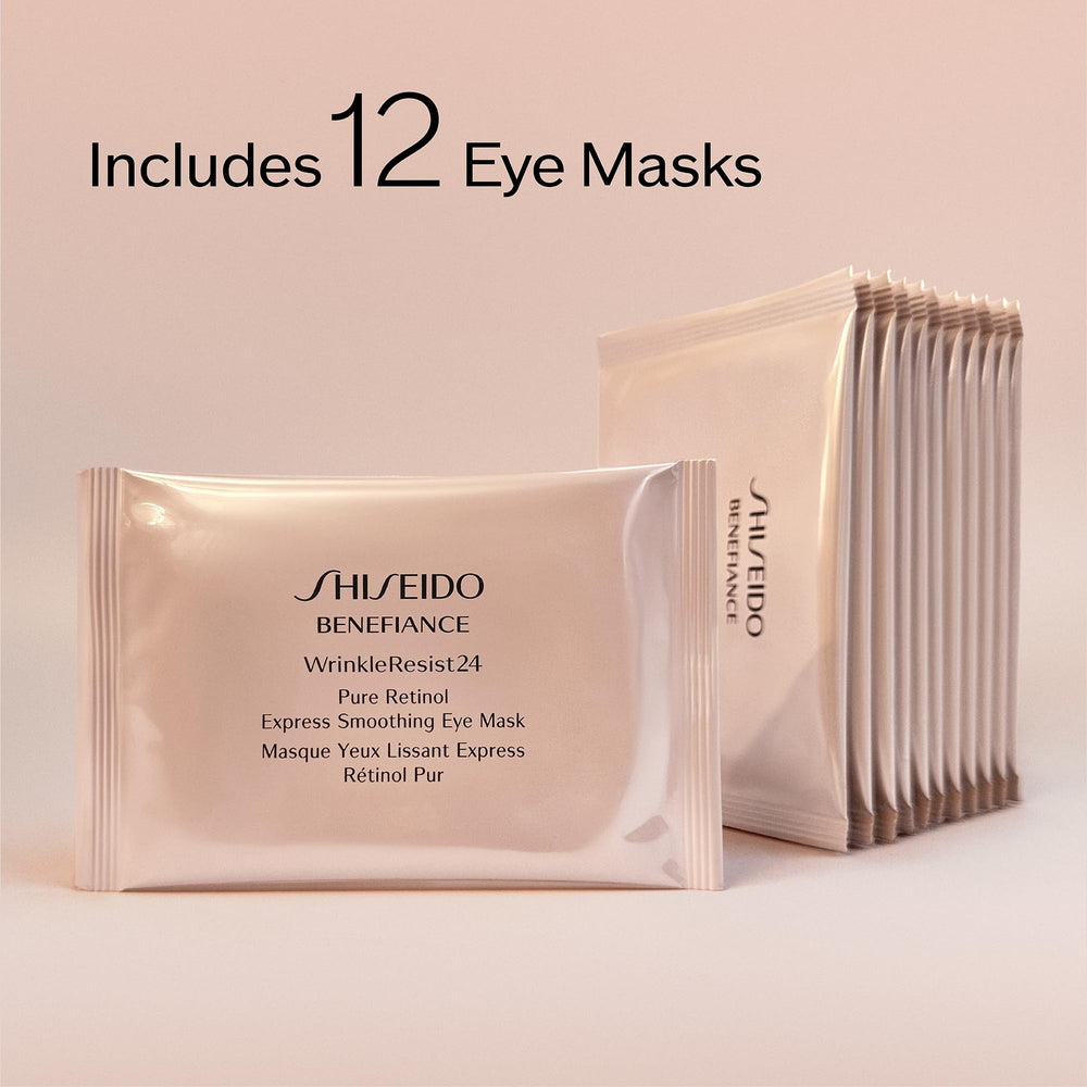 Shiseido Benefiance WrinkleResist24 mask extending to laugh lines for smoother appearance