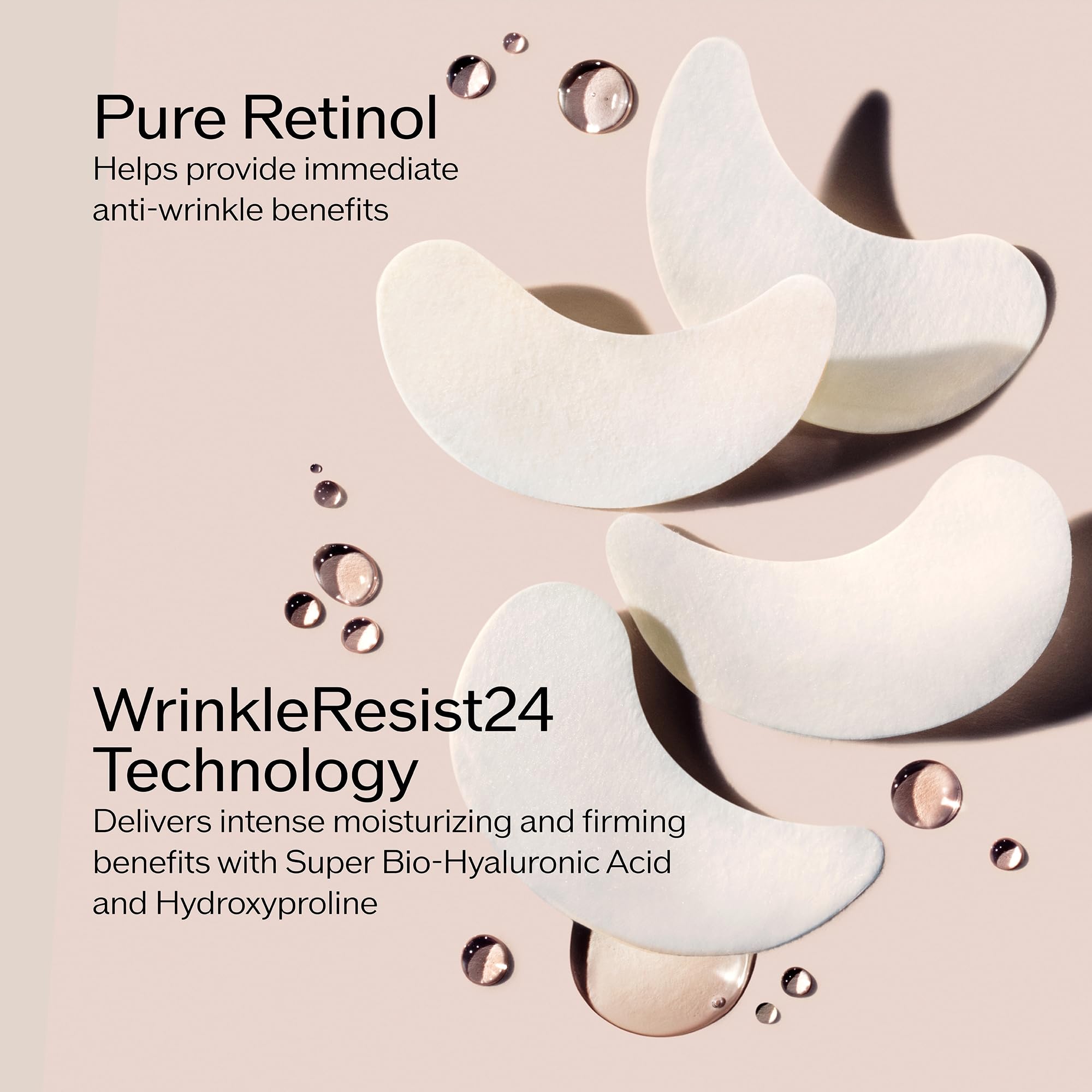 Shiseido Benefiance WrinkleResist24 stretchy material conforming to eye contours
