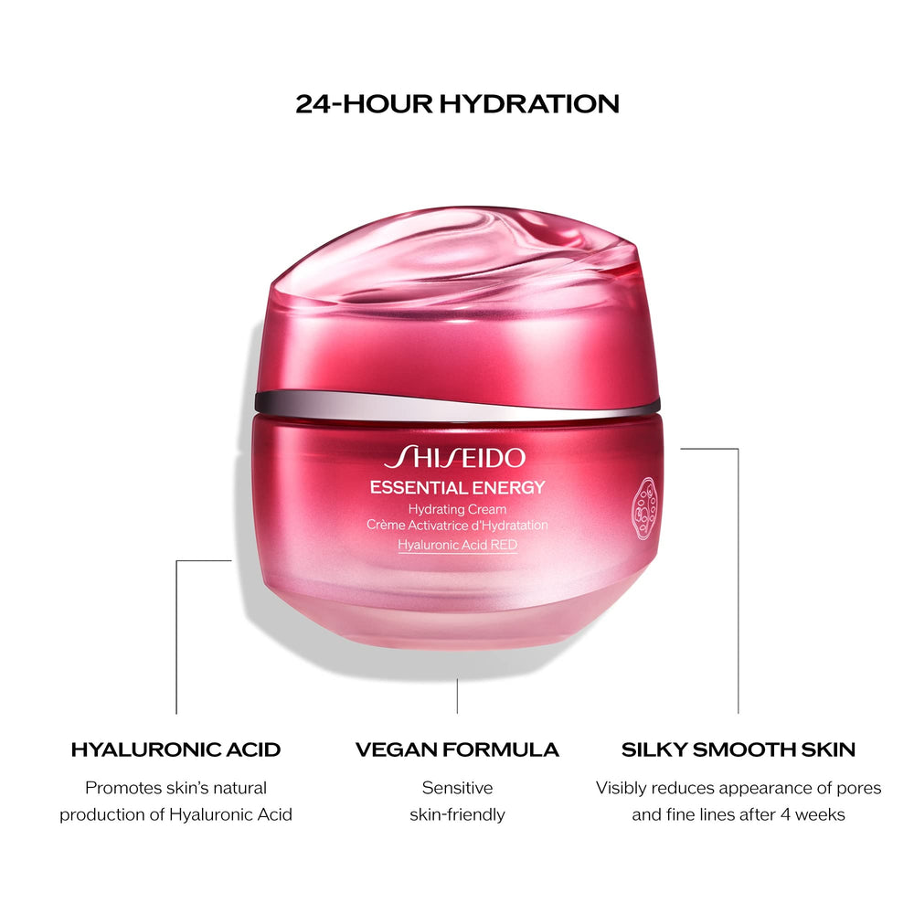 Close-up of hyaluronic acid detail in Shiseido Essential Energy Hydrating Cream