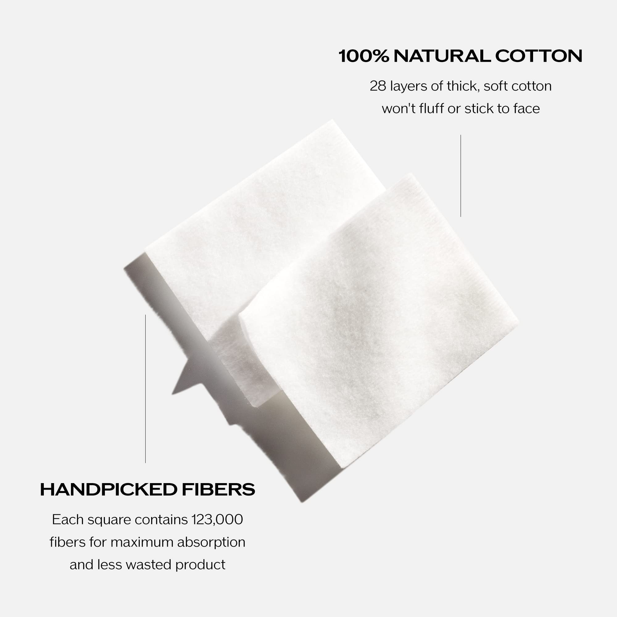 Shiseido facial cotton pads shown for gentle softener application on skin.