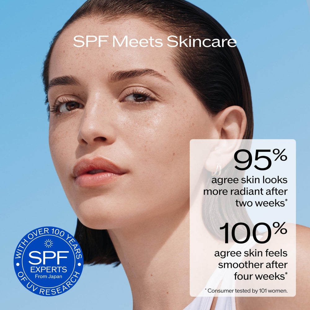 Shiseido Ultimate Sun Protector Clear Stick veil adapts to heat and sweat for protection.