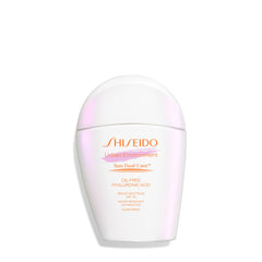 Shiseido Urban Environment sunscreen bottle showing matte finish and protective SPF.