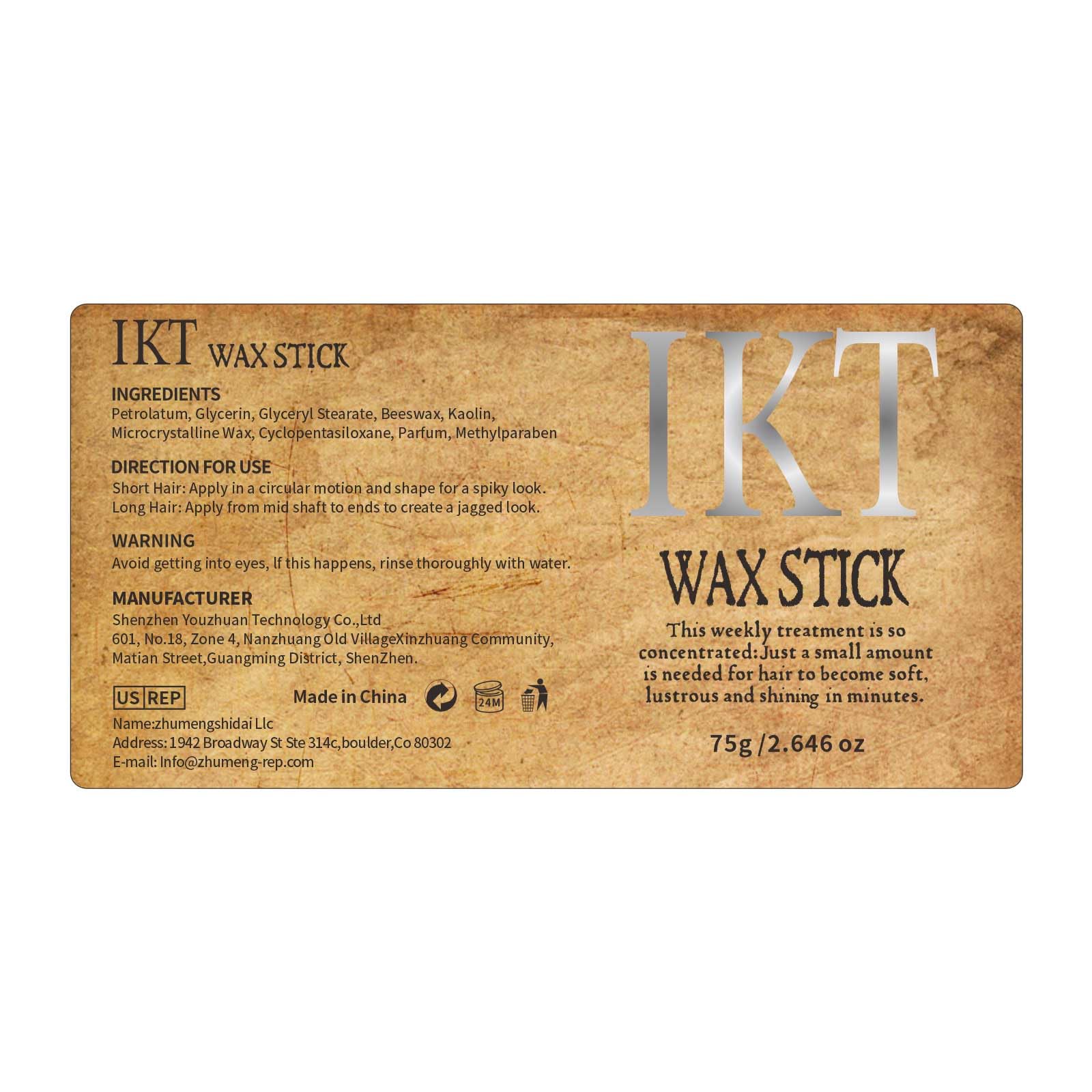 Shiyalan Hair Wax Stick provides soft shine without frizz for everyday looks.
