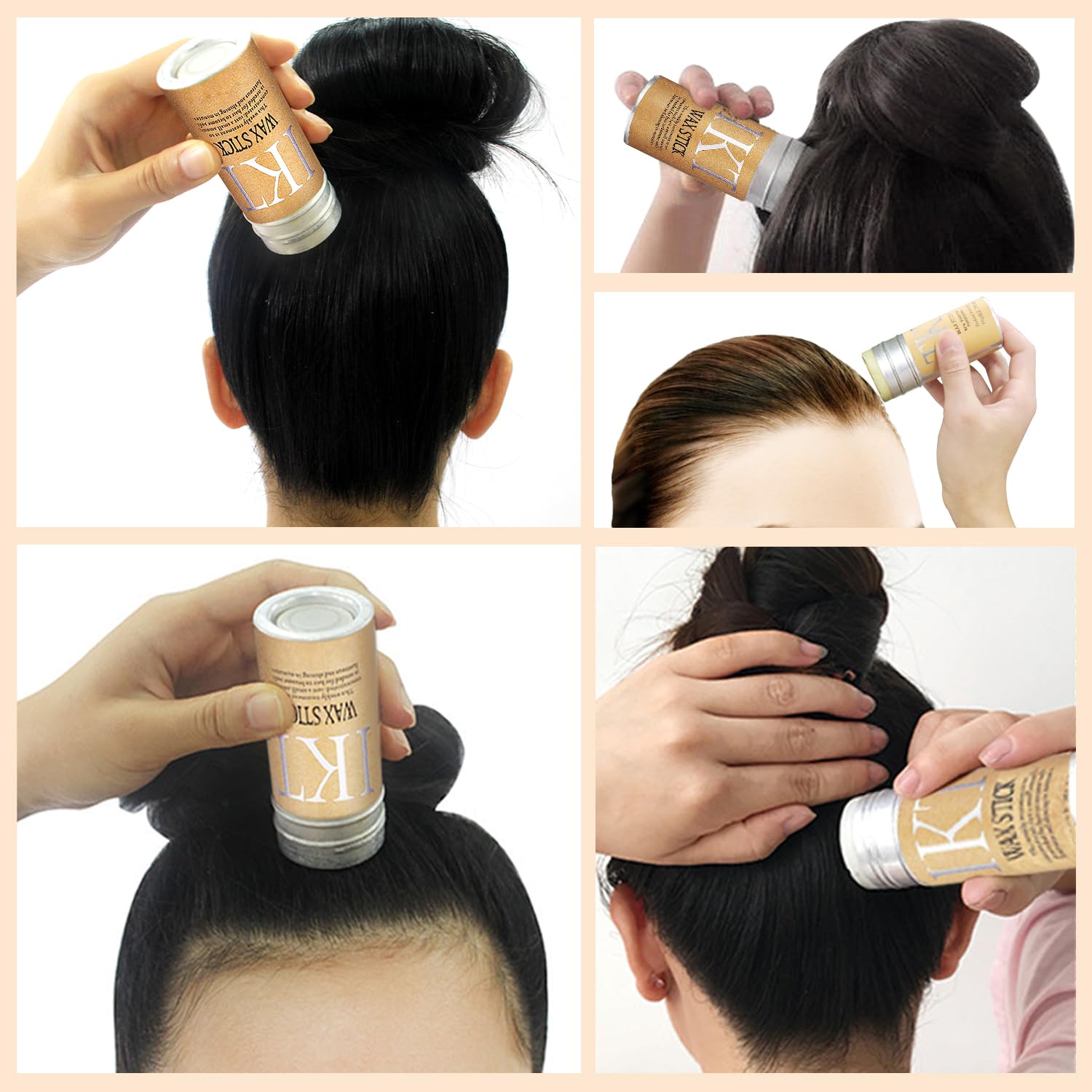 Shiyalan Hair Wax Stick can be applied directly or warmed in the palm for flexibility.