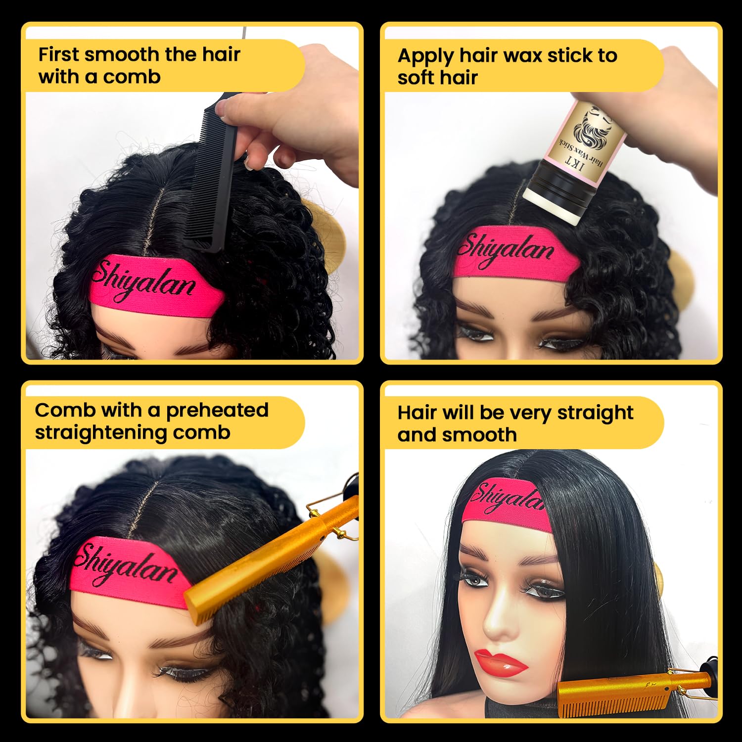 Shiyalan salon clips hold hair sections during styling