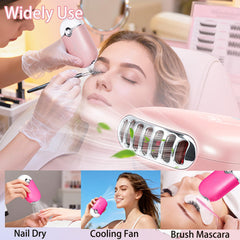 Shmian lash fan dryer tshape-stand enables hands-free precision during applications