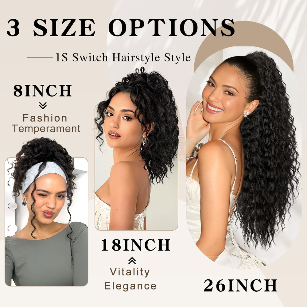 SHNMIN versatile ponytail for wedding and party styling