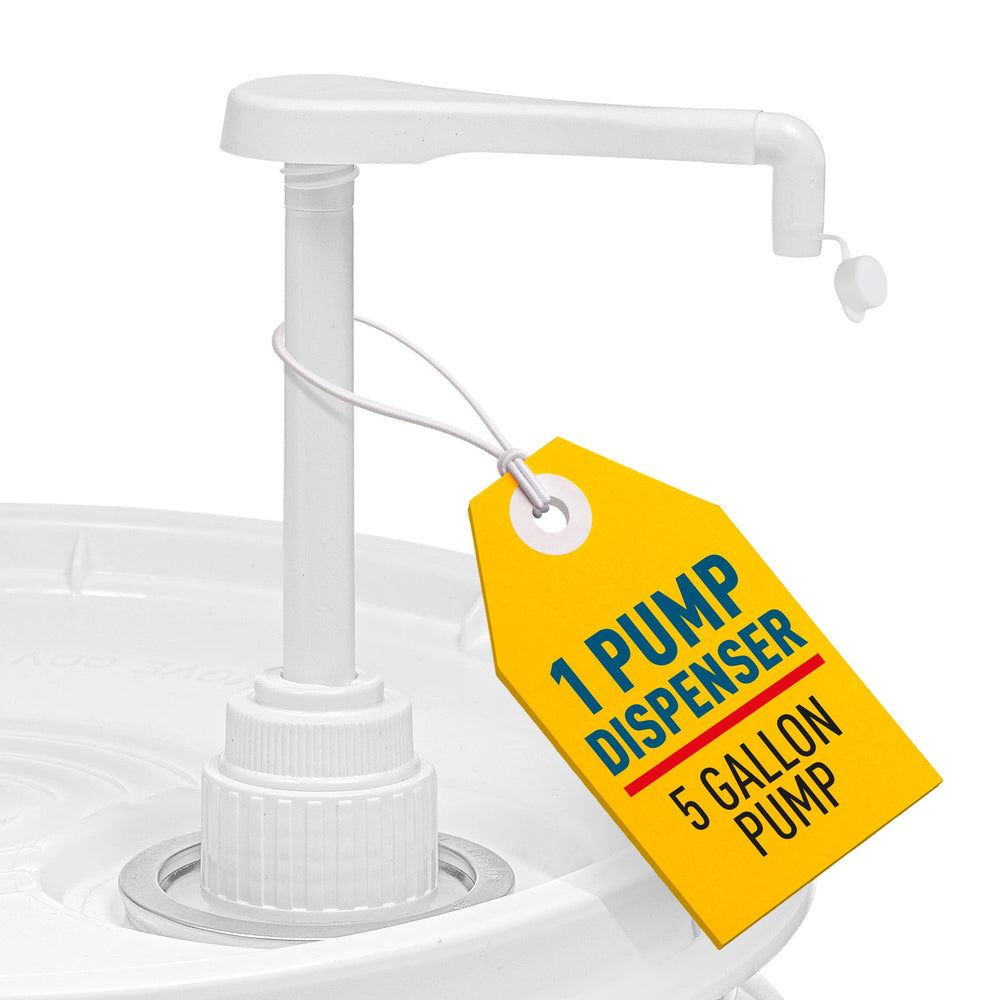Shopperals heavy-duty bucket pump overview showcasing a durable dispenser for versatile use.