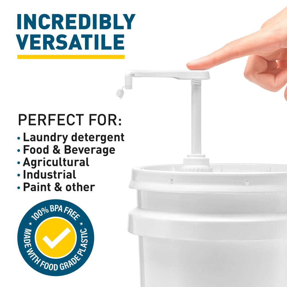Shopperals 0.5 oz per stroke pump in action for precise portion control.