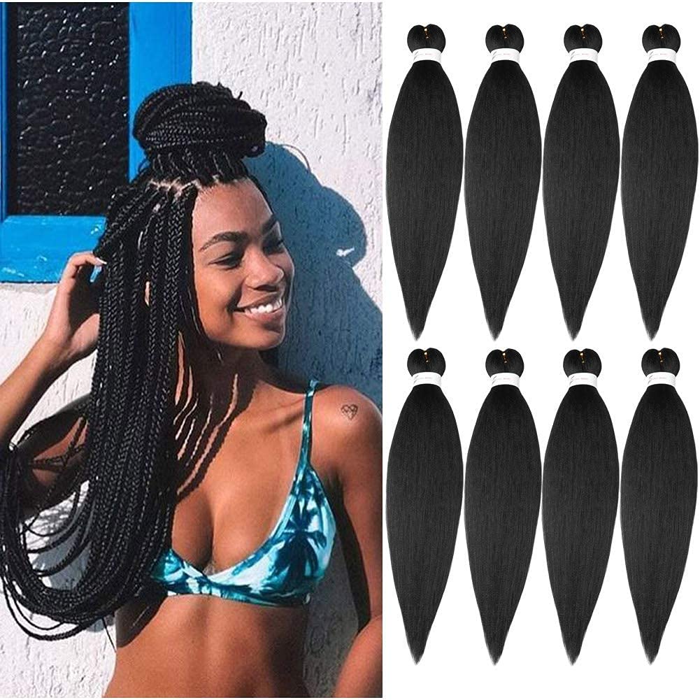 ShowCoco pre-stretched braiding hair close-up texture shows natural yaki finish for soft installs