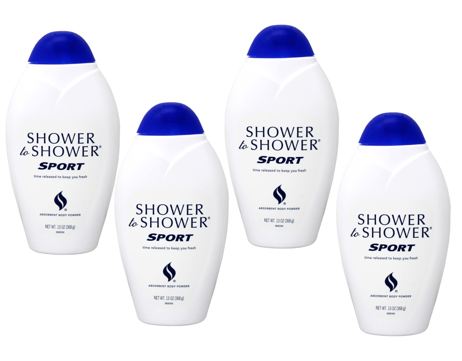 Shower To Shower absorbent body powder sport 13oz bottle keeps you dry after workouts