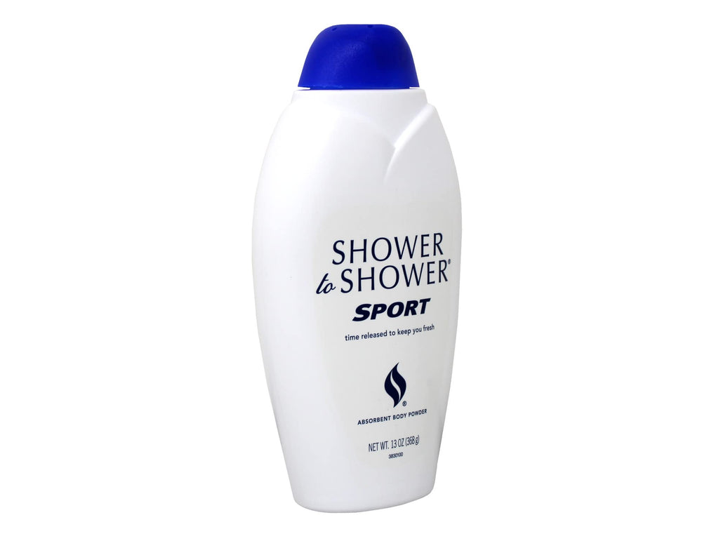 Shower To Shower aplicación rápida de polvo para sentirse fresco tras el ejercicio.