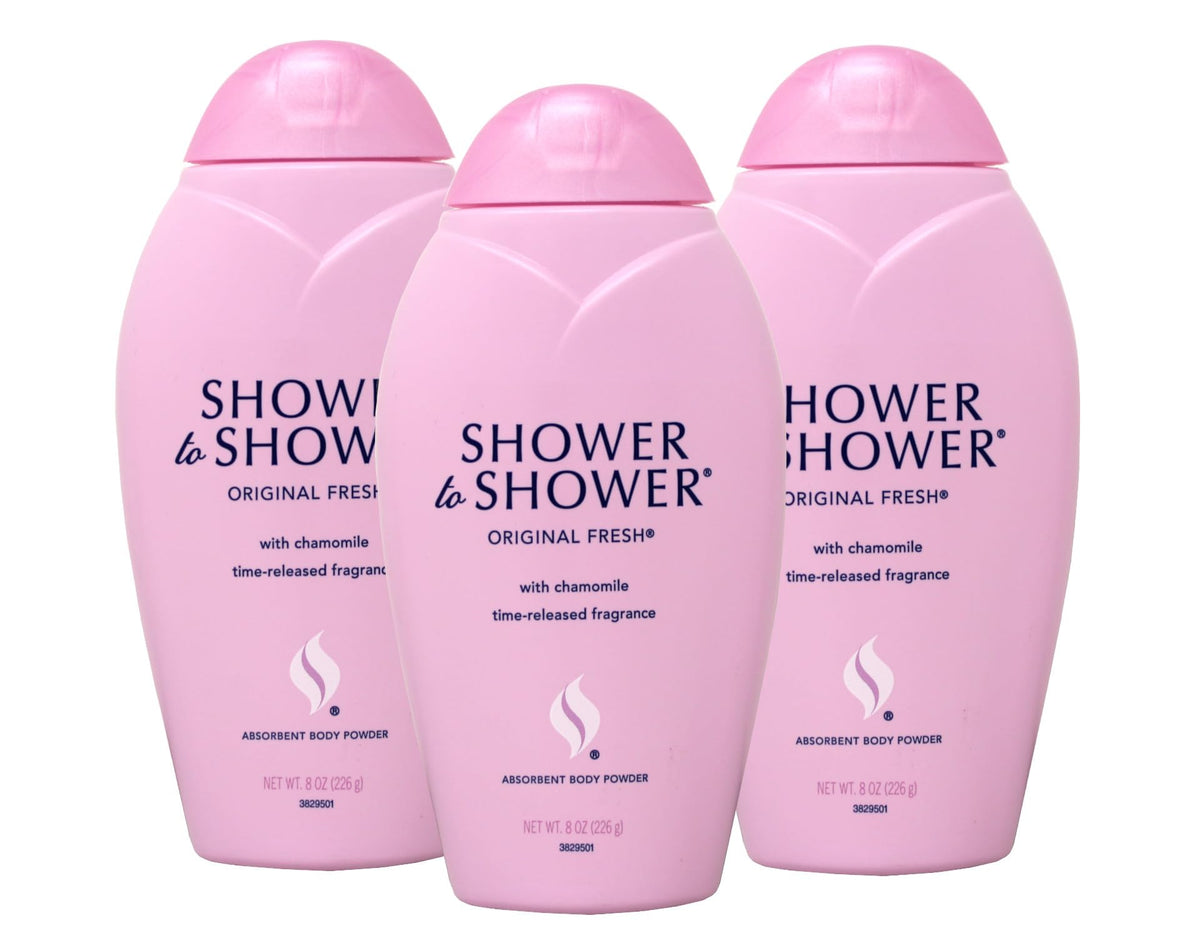 Shower To Shower frente al envase: frescura prolongada