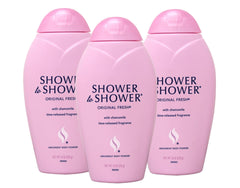 Shower To Shower frente al envase: frescura prolongada