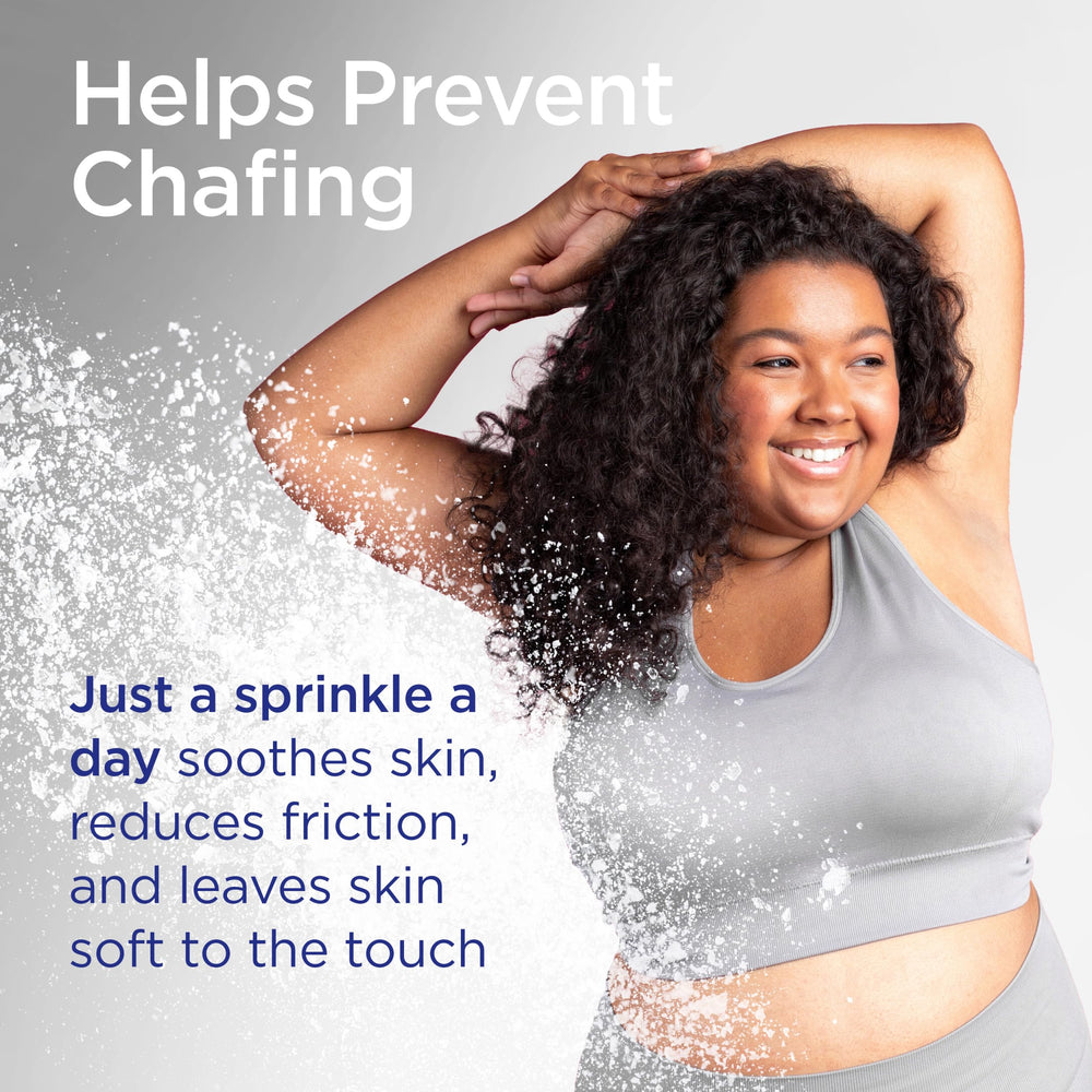 Shower To Shower ayuda a prevenir fricción y roces molestos