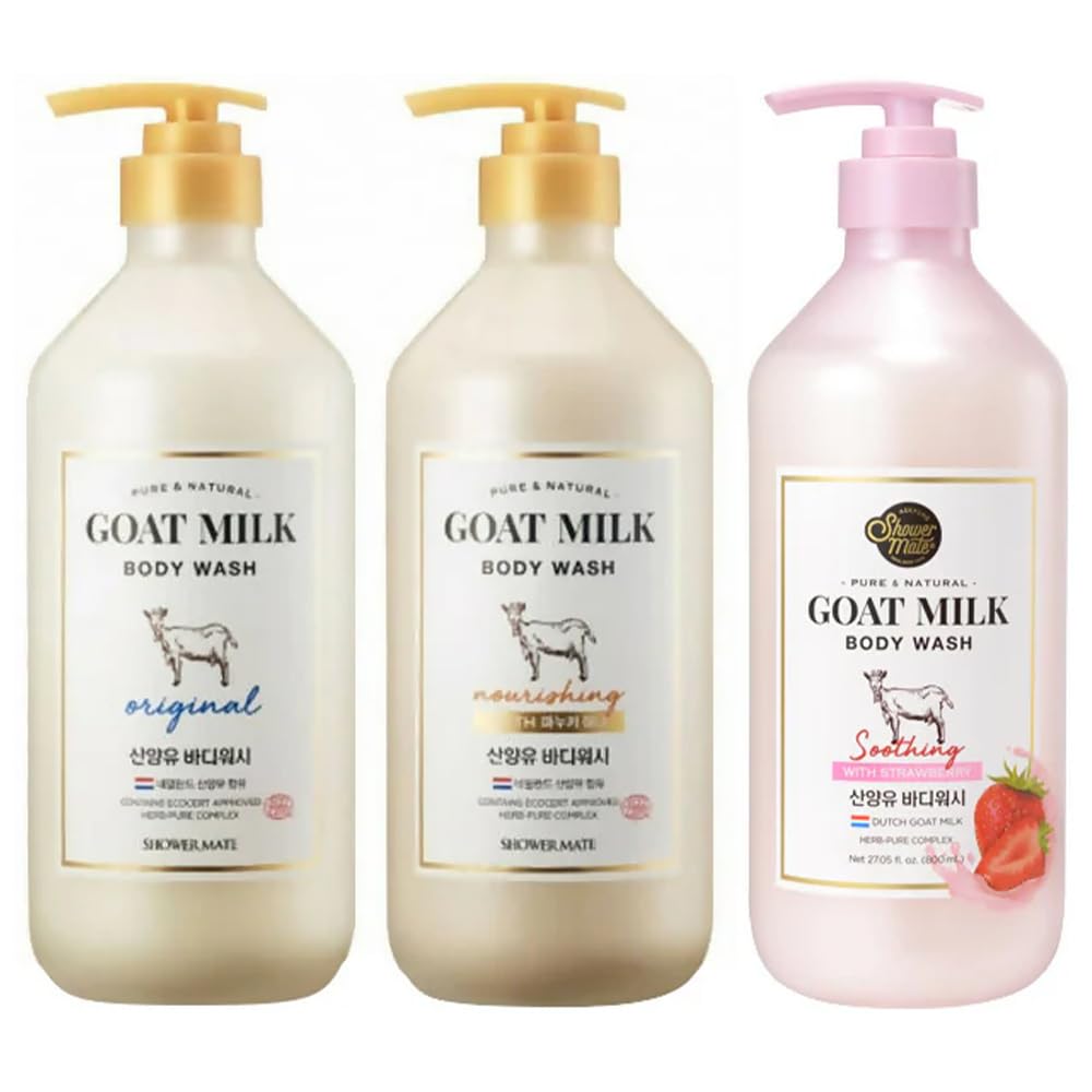 SHOWERMATE Uso diario: ducha relajante con aroma a fresa y leche de cabra