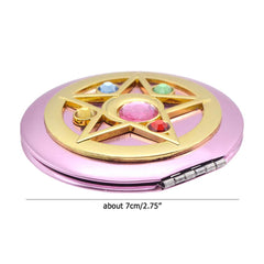 SHOWLOUE makeup compact mirror 2x magnification helps perfect small details