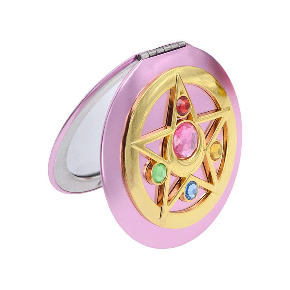 SHOWLOUE makeup compact mirror open with clear reflection for precise makeup checks