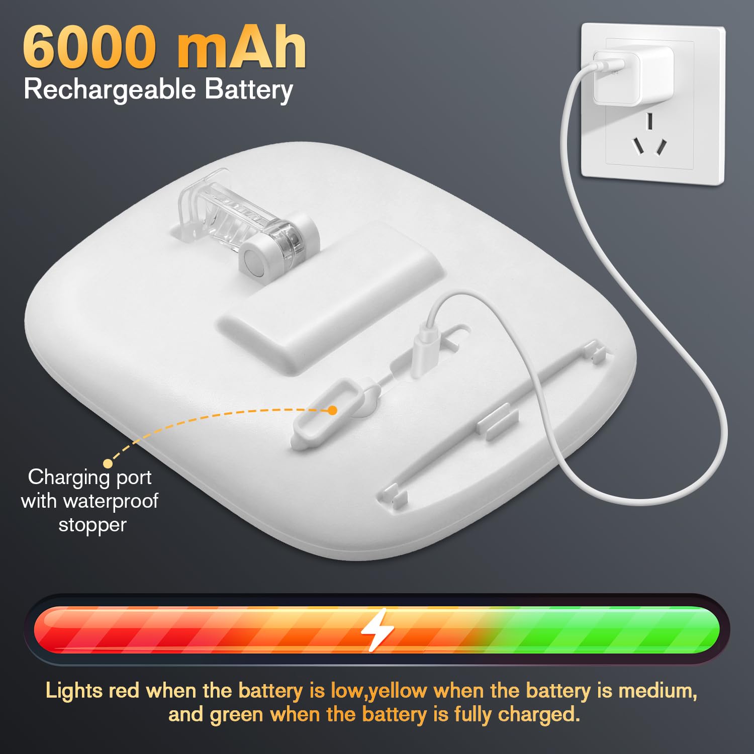 Showvigor 6000mAh USB-C rechargeable battery for uninterrupted grooming sessions