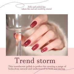 SHOYUM Jelly Nude Matte Top Coat creates a chic velvety finish