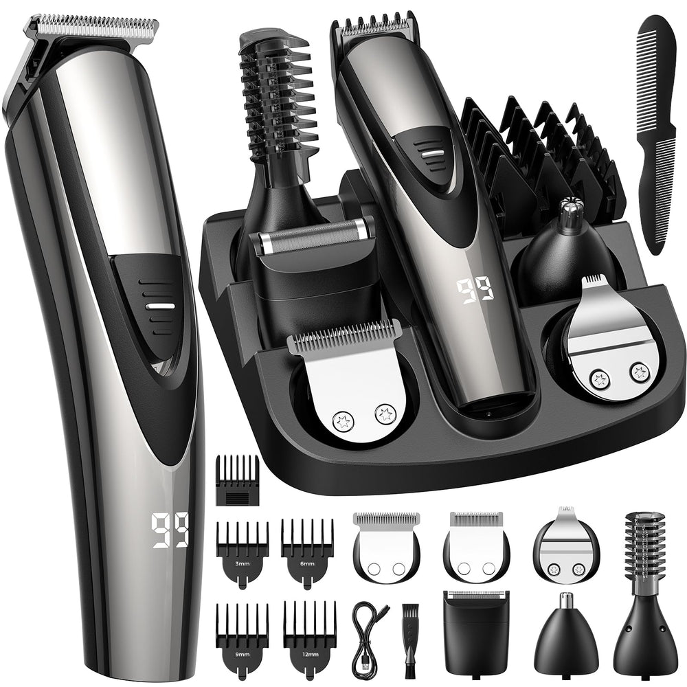 SHPAVVER beard trimmer in use for precise facial grooming and edge definition.