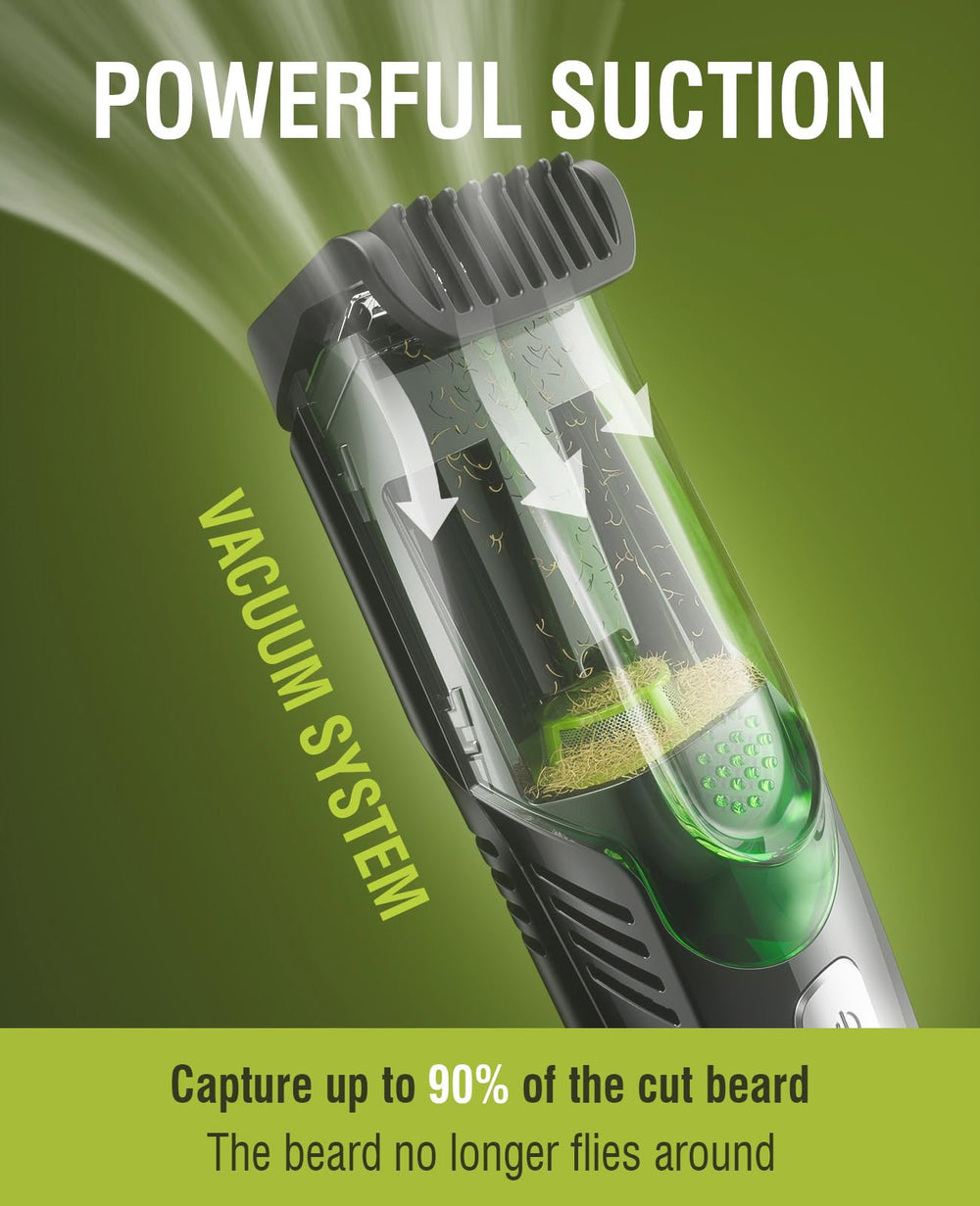 SHPAVVER IPX7 waterproof beard trimmer for dry or wet grooming