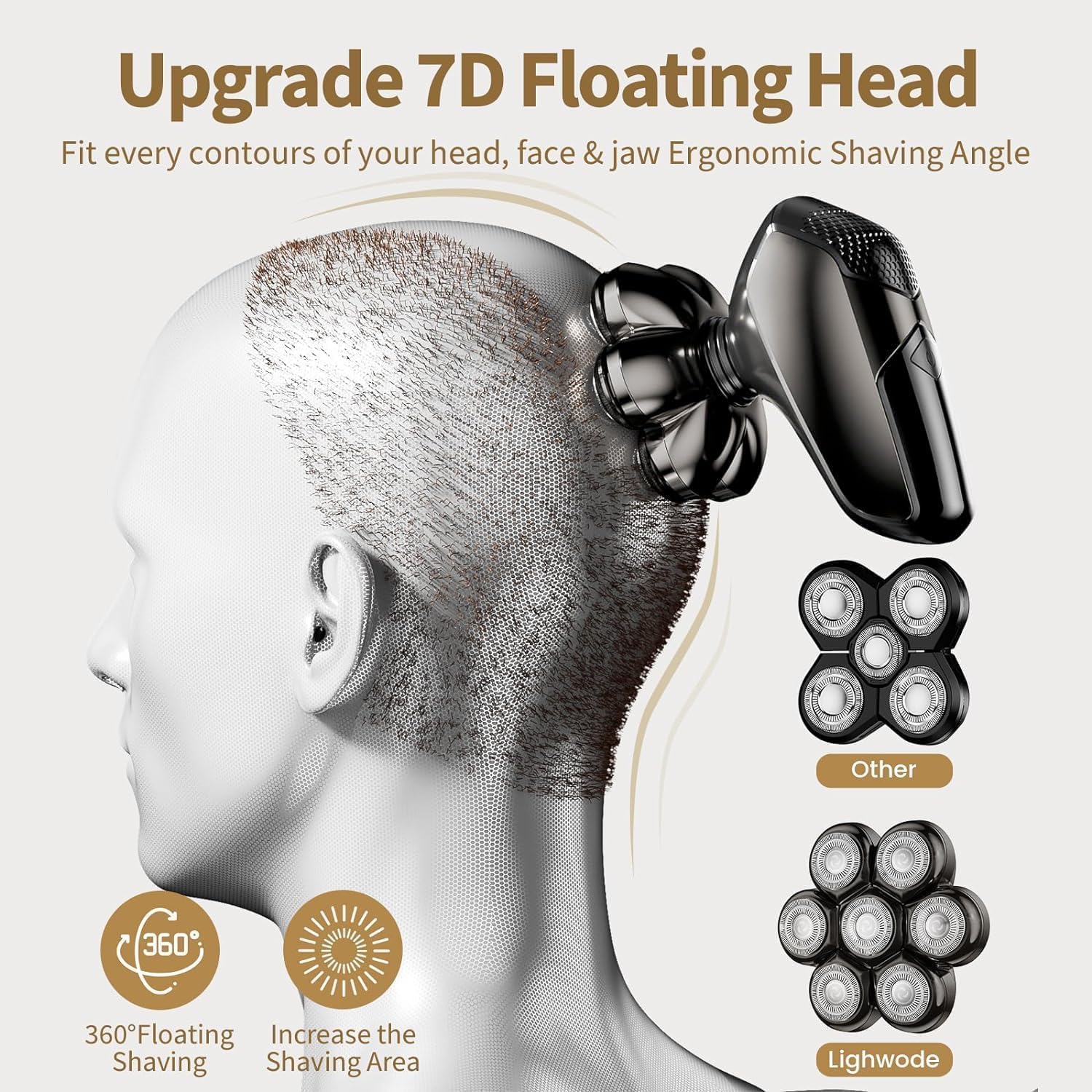 SHPAVVER cleaning brush to remove trapped hairs after every shave.