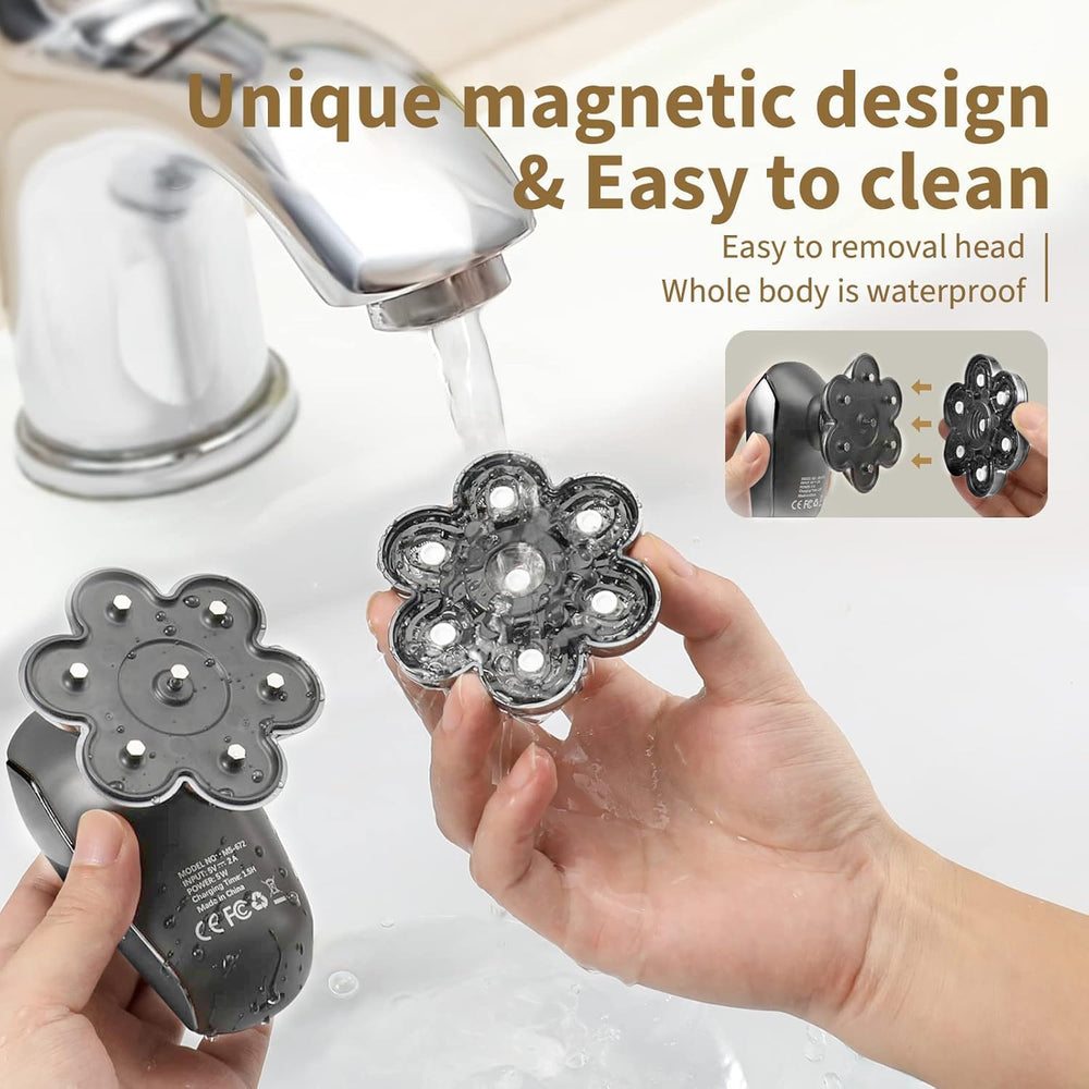 SHPAVVER gray-black design fits modern bathrooms and travel.