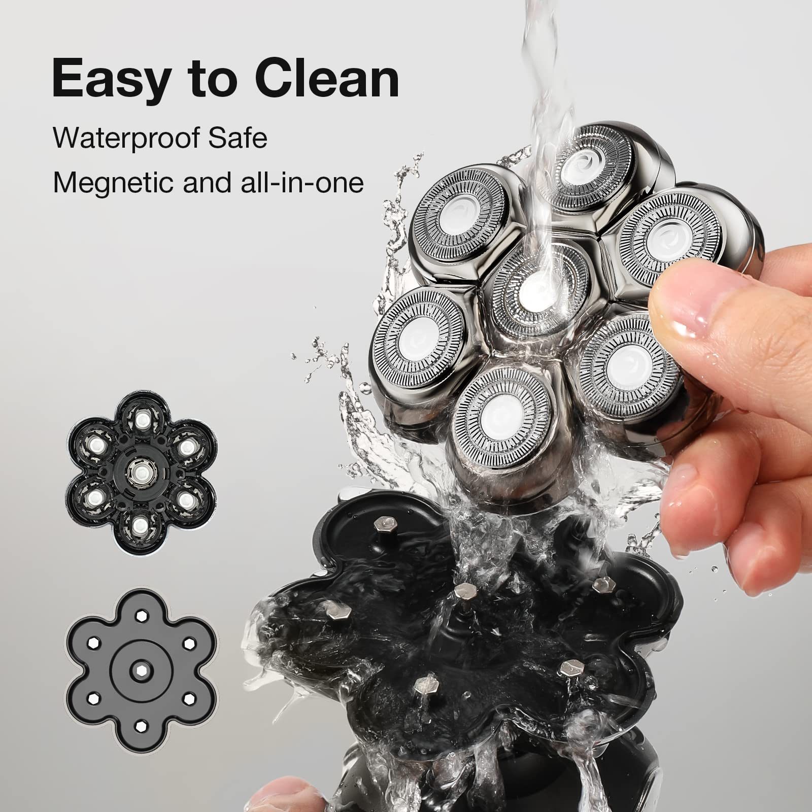 SHPAVVER floating head with independent rotation enables better access to hard areas.