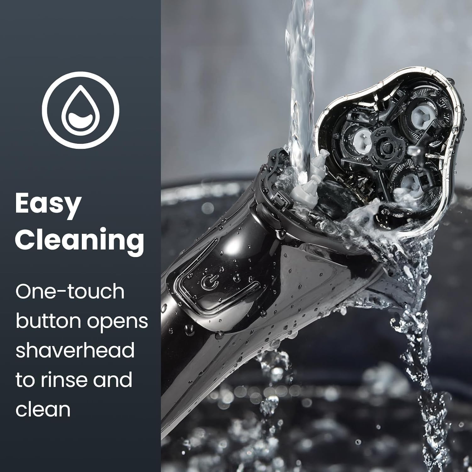 SHPAVVER wet-dry shaving setup image for easy foam or gel use and quick touch-ups.