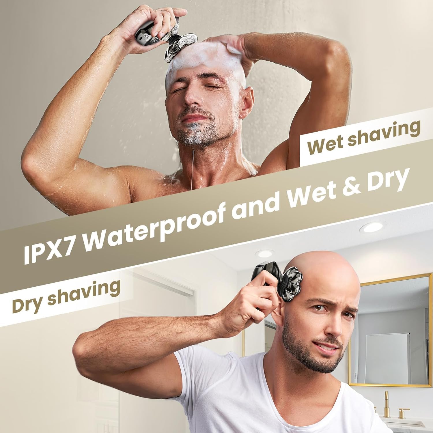 SHPAVVER wet/dry shaving offers versatile grooming options