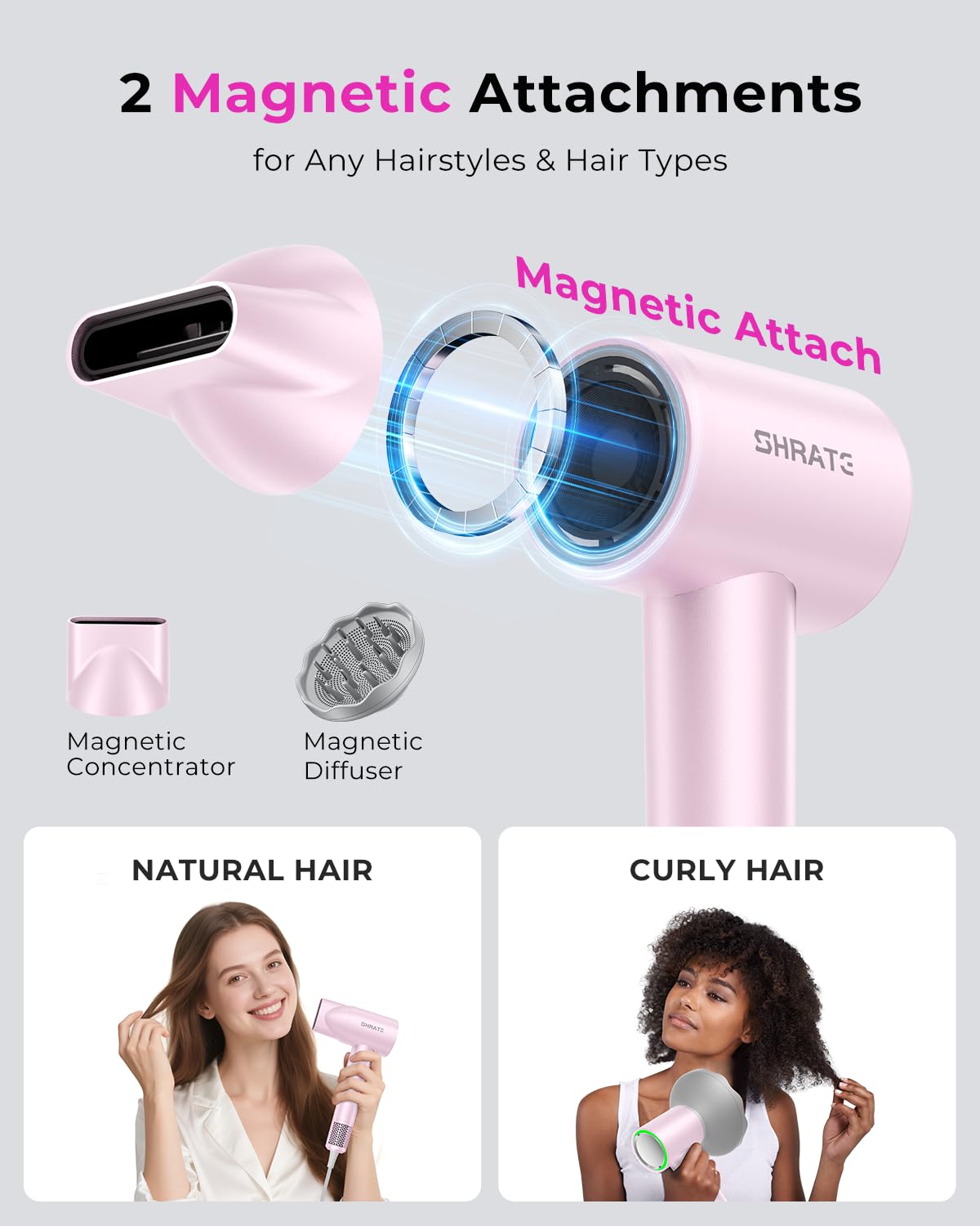 SHRATE emits 500 million negative ions to balance static