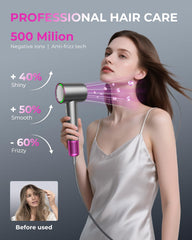 SHRATE compact lightweight hair dryer ideal for travel and on-the-go.